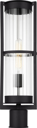 Alcona One Light Outdoor Post Lantern Black