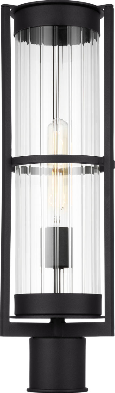 Alcona One Light Outdoor Post Lantern Black