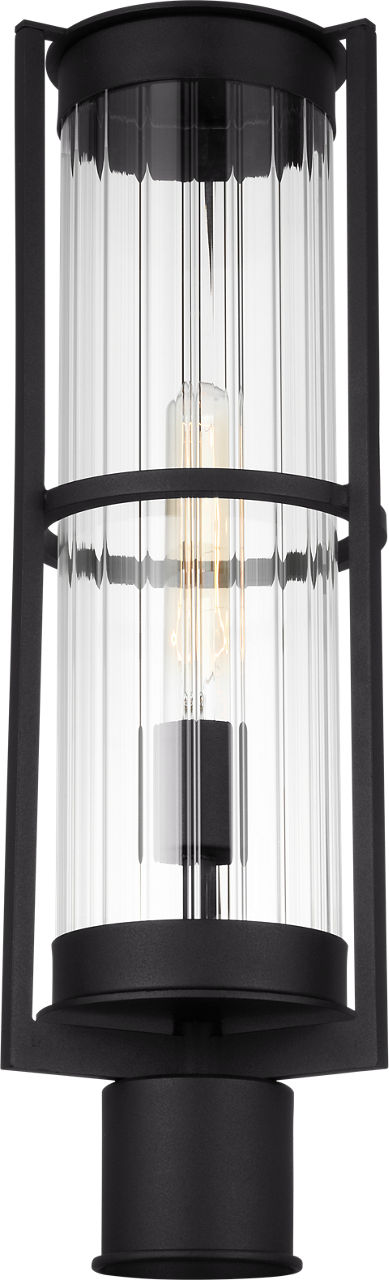Alcona One Light Outdoor Post Lantern Black