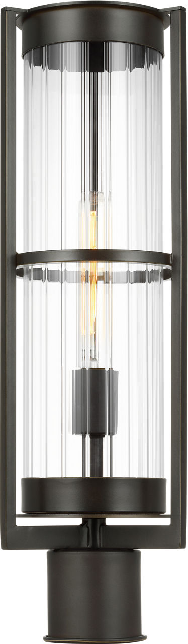 Alcona One Light Outdoor Post Lantern Antique Bronze