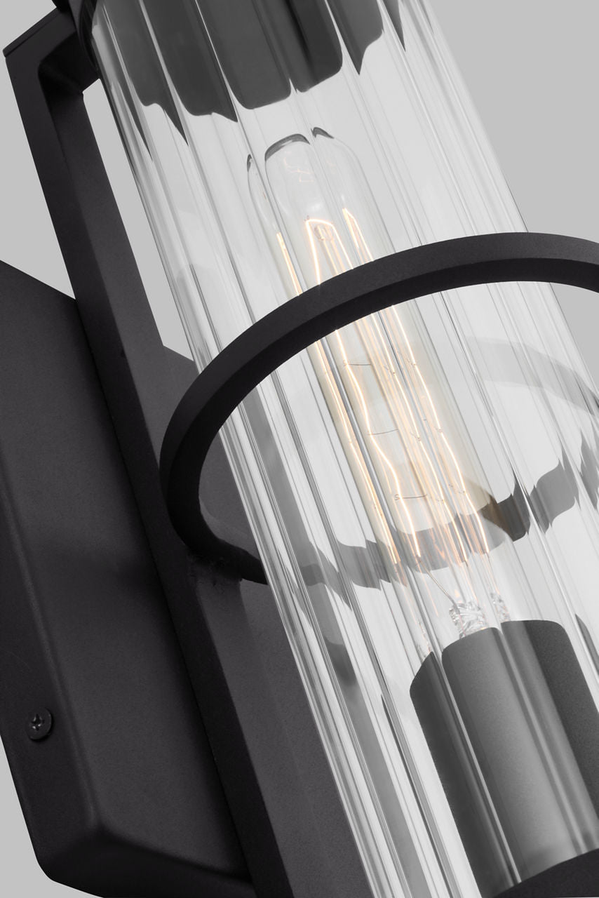 Alcona Medium One Light Outdoor Wall Lantern Black