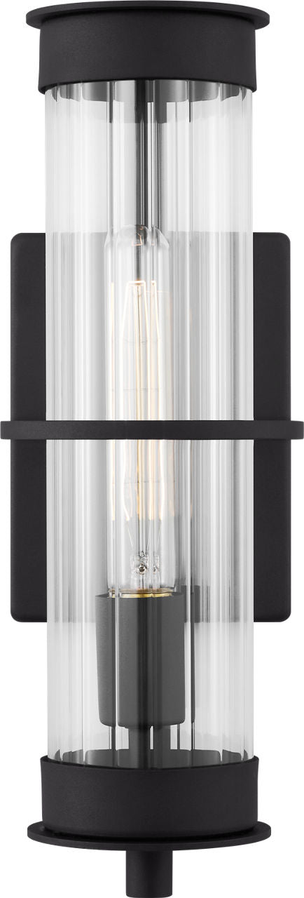 Alcona Medium One Light Outdoor Wall Lantern Black Bulbs Inc