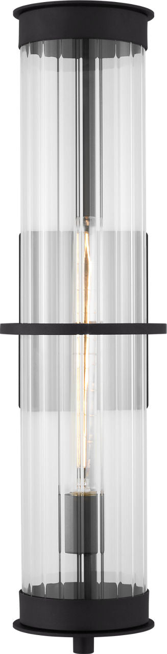 Alcona Extra Large One Light Outdoor Wall Lantern Black