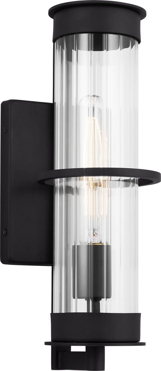 Alcona Medium One Light Outdoor Wall Lantern Black