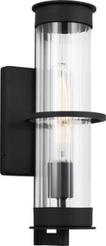 Alcona Medium One Light Outdoor Wall Lantern Black