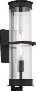 Alcona Large One Light Outdoor Wall Lantern Black