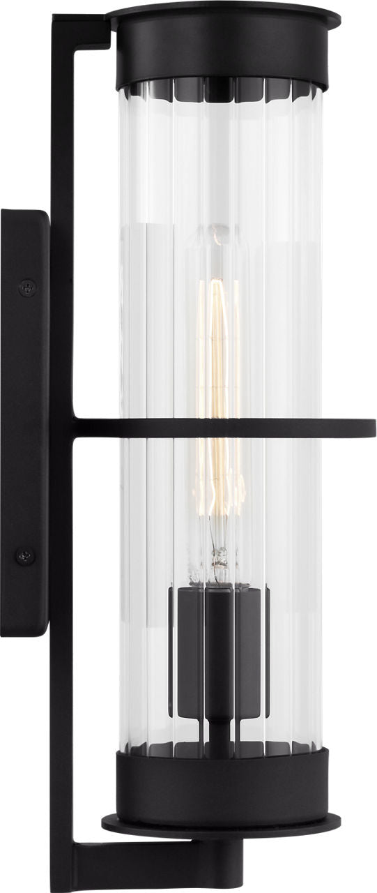 Alcona Medium One Light Outdoor Wall Lantern Black Bulbs Inc