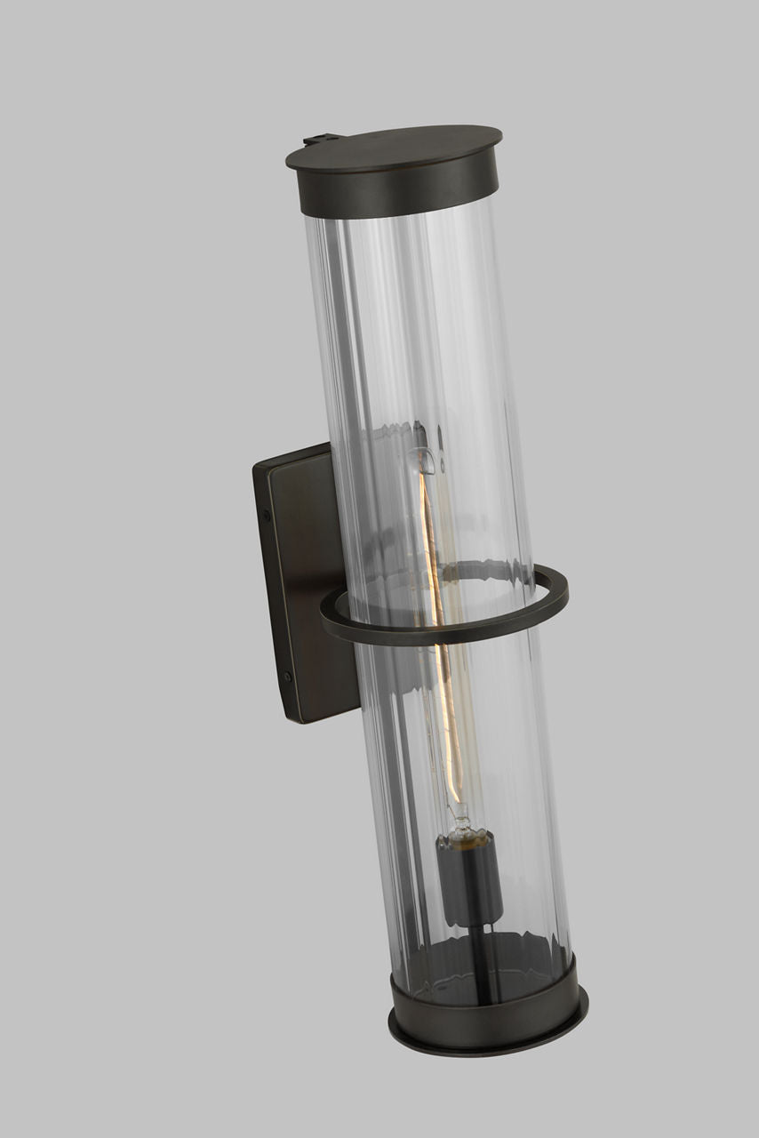 Alcona Extra Large One Light Outdoor Wall Lantern Antique Bronze Bulbs Inc