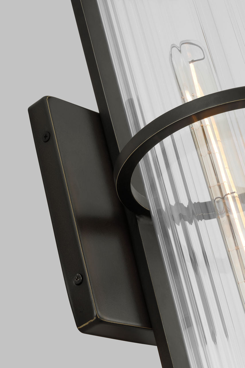 Alcona Extra Large One Light Outdoor Wall Lantern Antique Bronze