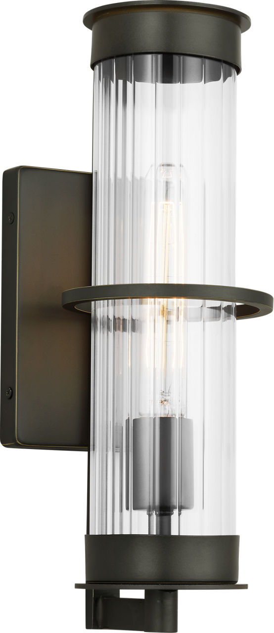 Alcona Medium One Light Outdoor Wall Lantern Antique Bronze