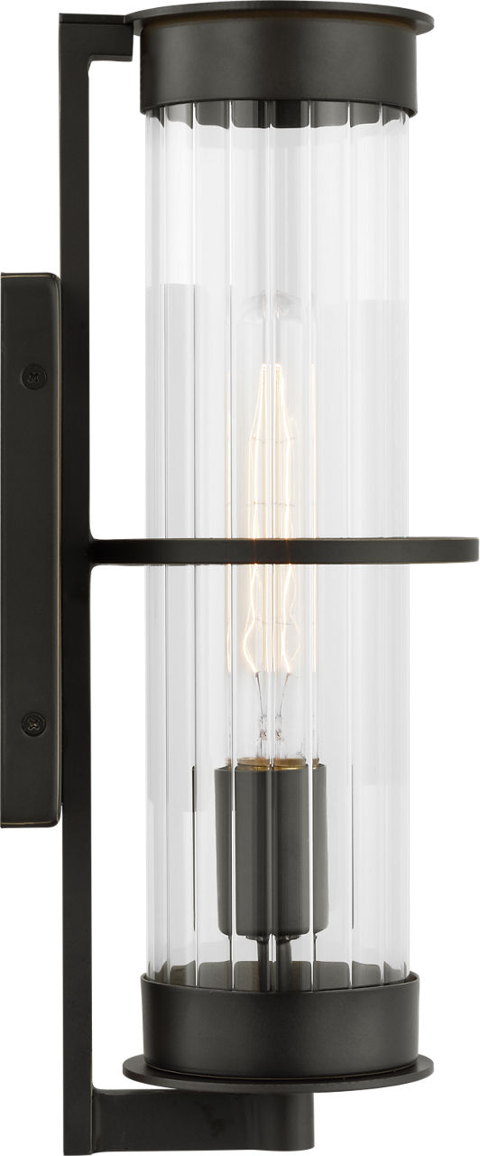 Alcona Medium One Light Outdoor Wall Lantern Antique Bronze