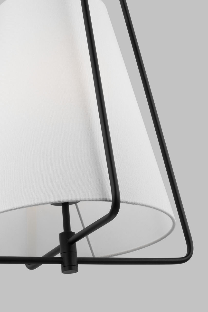 Allis One Light Pendant Midnight Black Bulbs Included