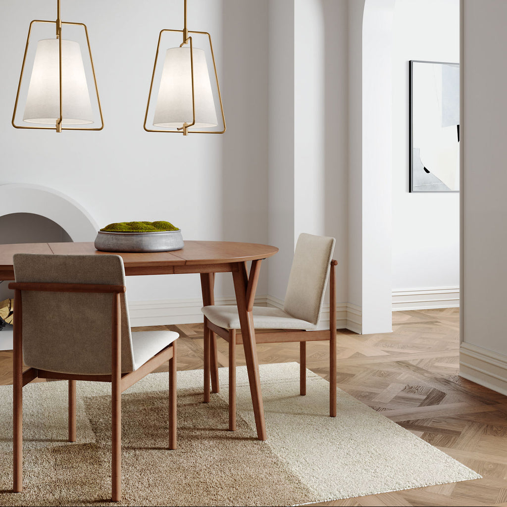Allis One Light Pendant Satin Brass