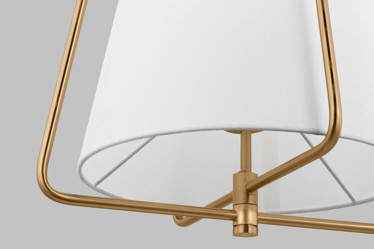 Allis One Light Pendant Satin Brass
