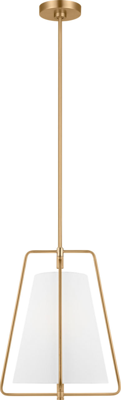 Allis One Light Pendant Satin Brass