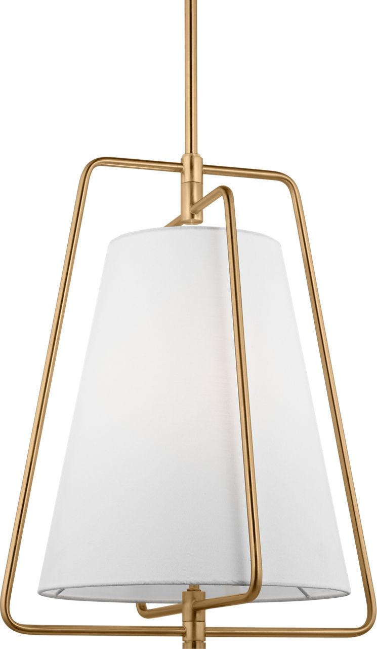 Allis One Light Pendant Satin Brass Bulbs Inc