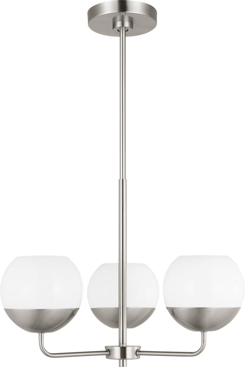 Alvin Five Light Chandelier Brushed Nickel Bulbs Inc