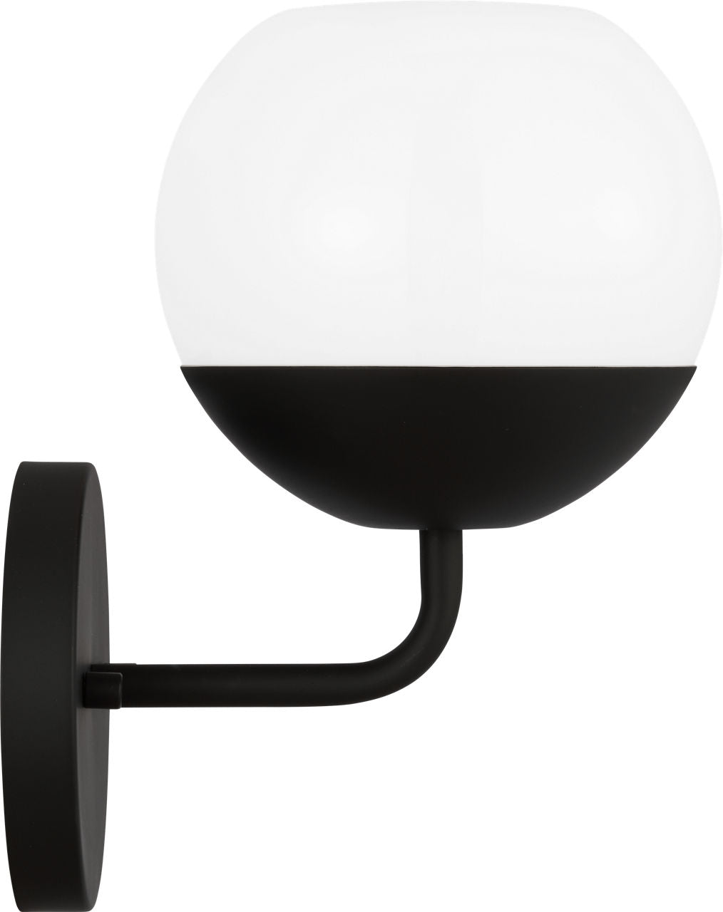 Alvin One Light Wall / Bath Sconce Midnight Black