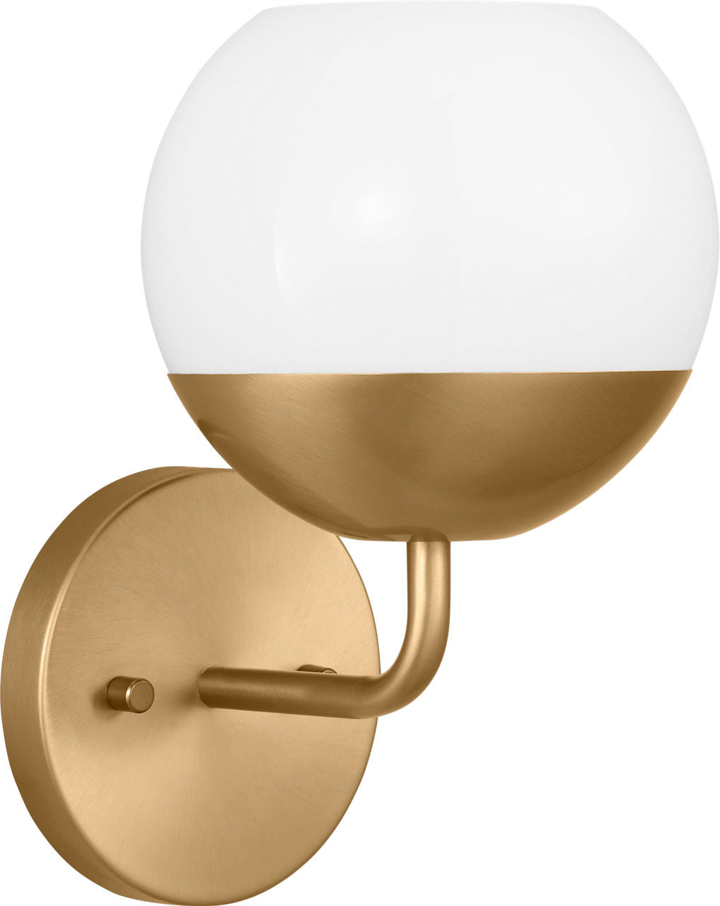 Alvin One Light Wall / Bath Sconce Satin Brass Bulbs Inc