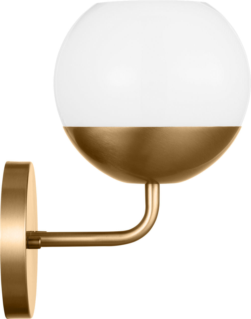 Alvin One Light Wall / Bath Sconce Satin Brass Bulbs Inc