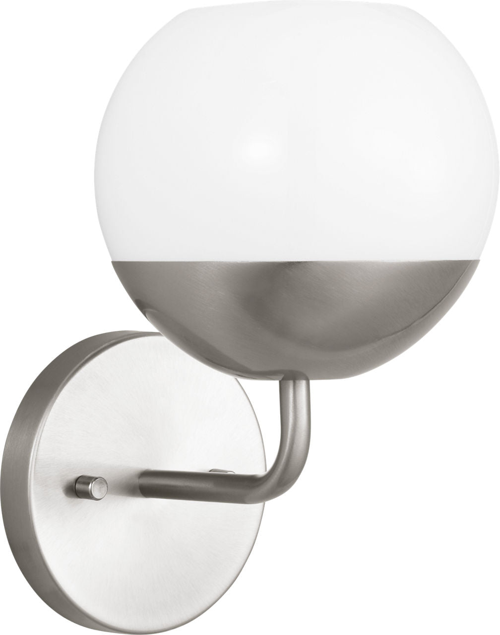 Alvin One Light Wall / Bath Sconce Brushed Nickel Bulbs Inc