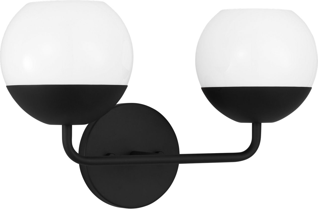 Alvin Two Light Wall / Bath Midnight Black