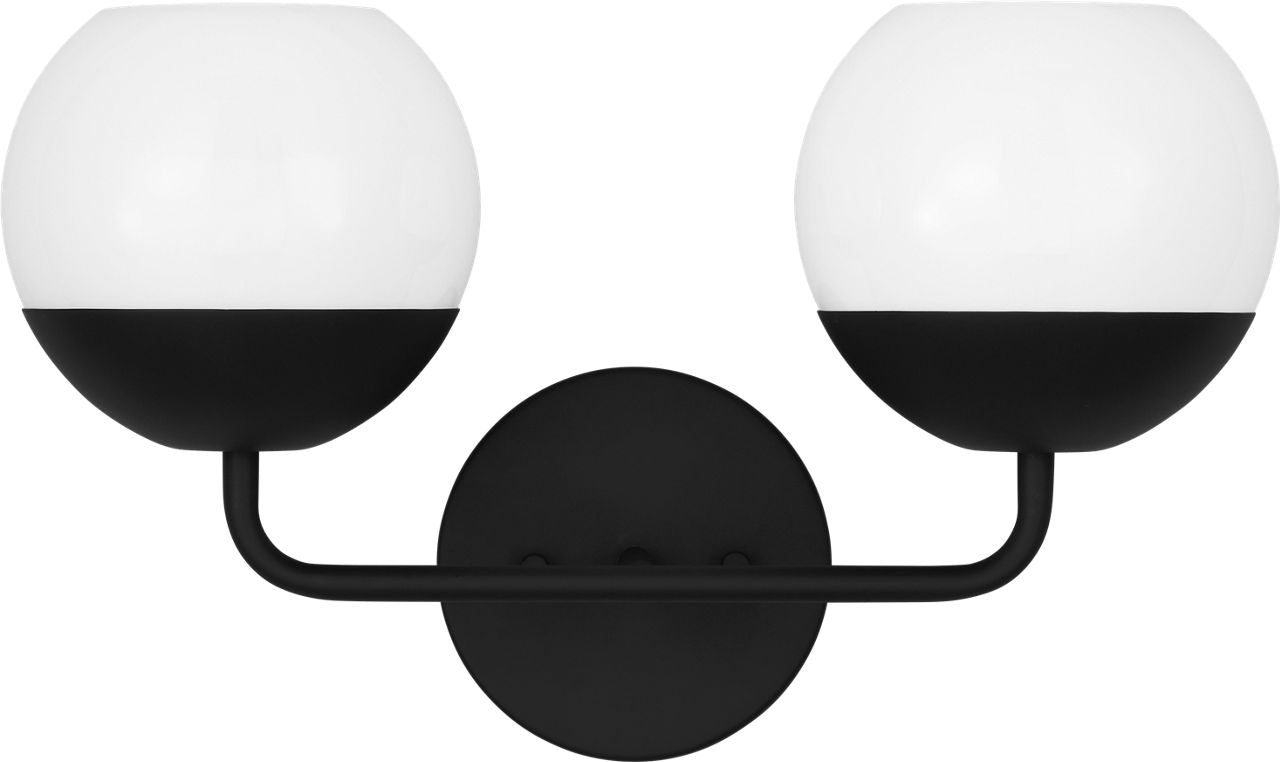 Alvin Two Light Wall / Bath Midnight Black