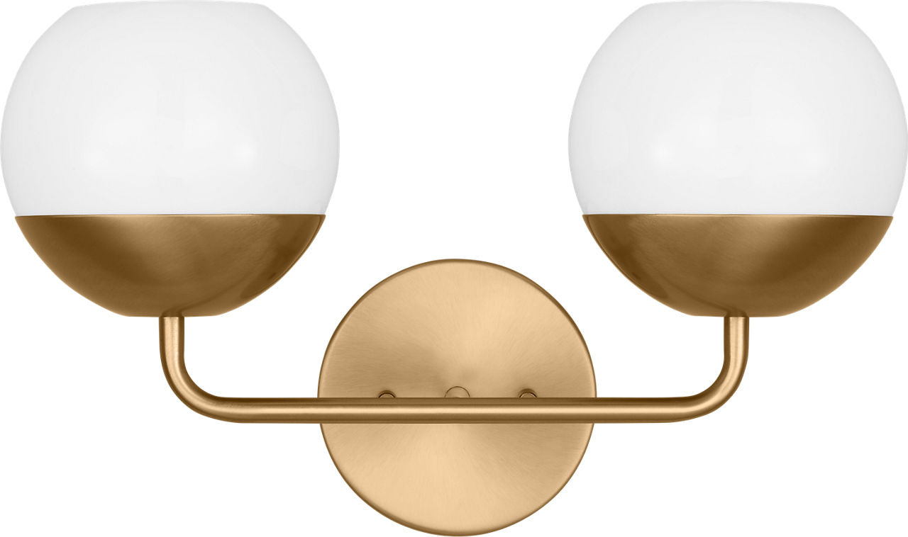 Alvin Two Light Wall / Bath Satin Brass