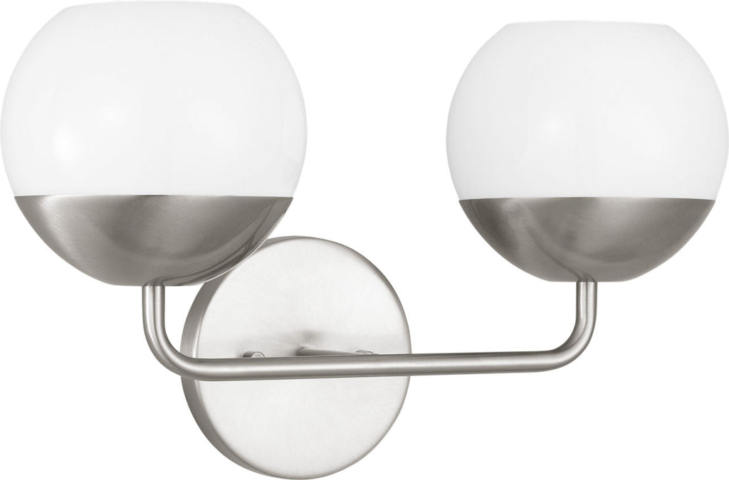 Alvin Two Light Wall / Bath Brushed Nickel