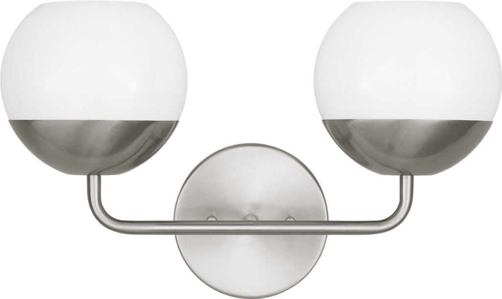 Alvin Two Light Wall / Bath Brushed Nickel