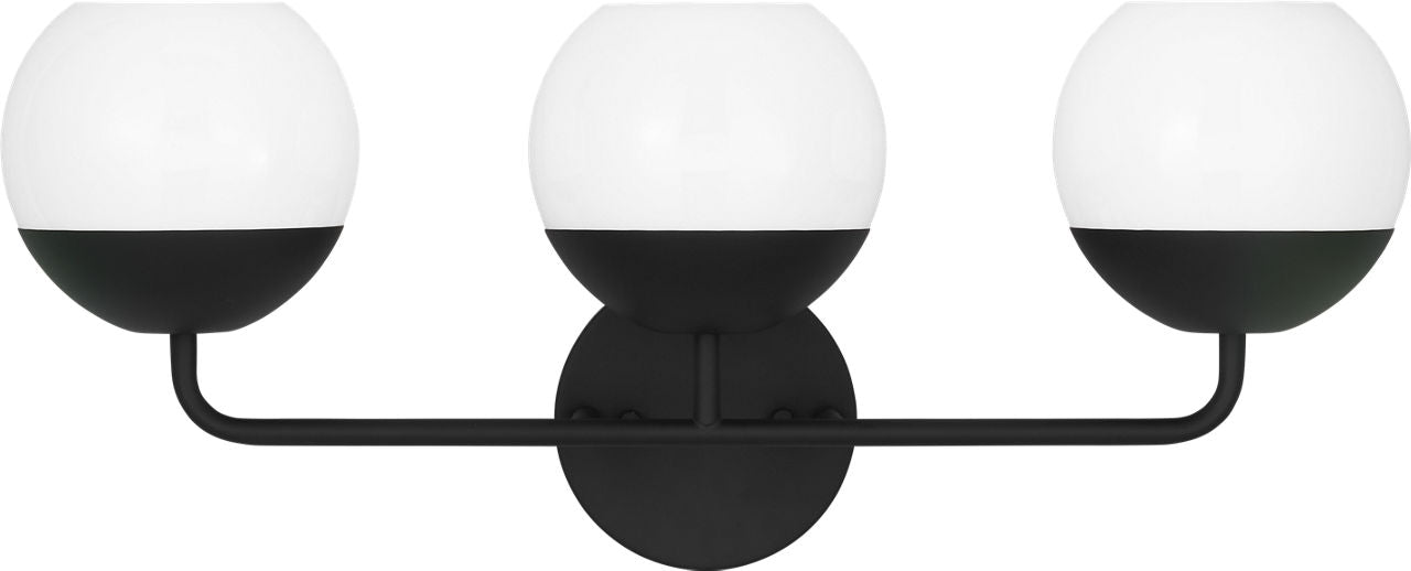 Alvin Three Light Wall / Bath Midnight Black