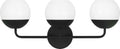 Alvin Three Light Wall / Bath Midnight Black Bulbs Inc