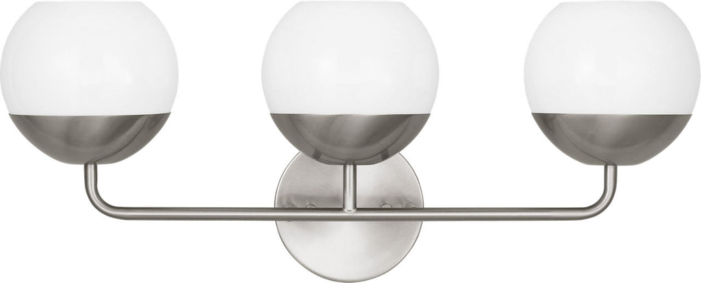 Alvin Three Light Wall / Bath Brushed Nickel