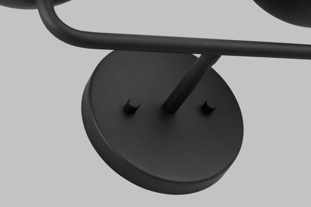 Alvin Two Light Wall / Bath Midnight Black