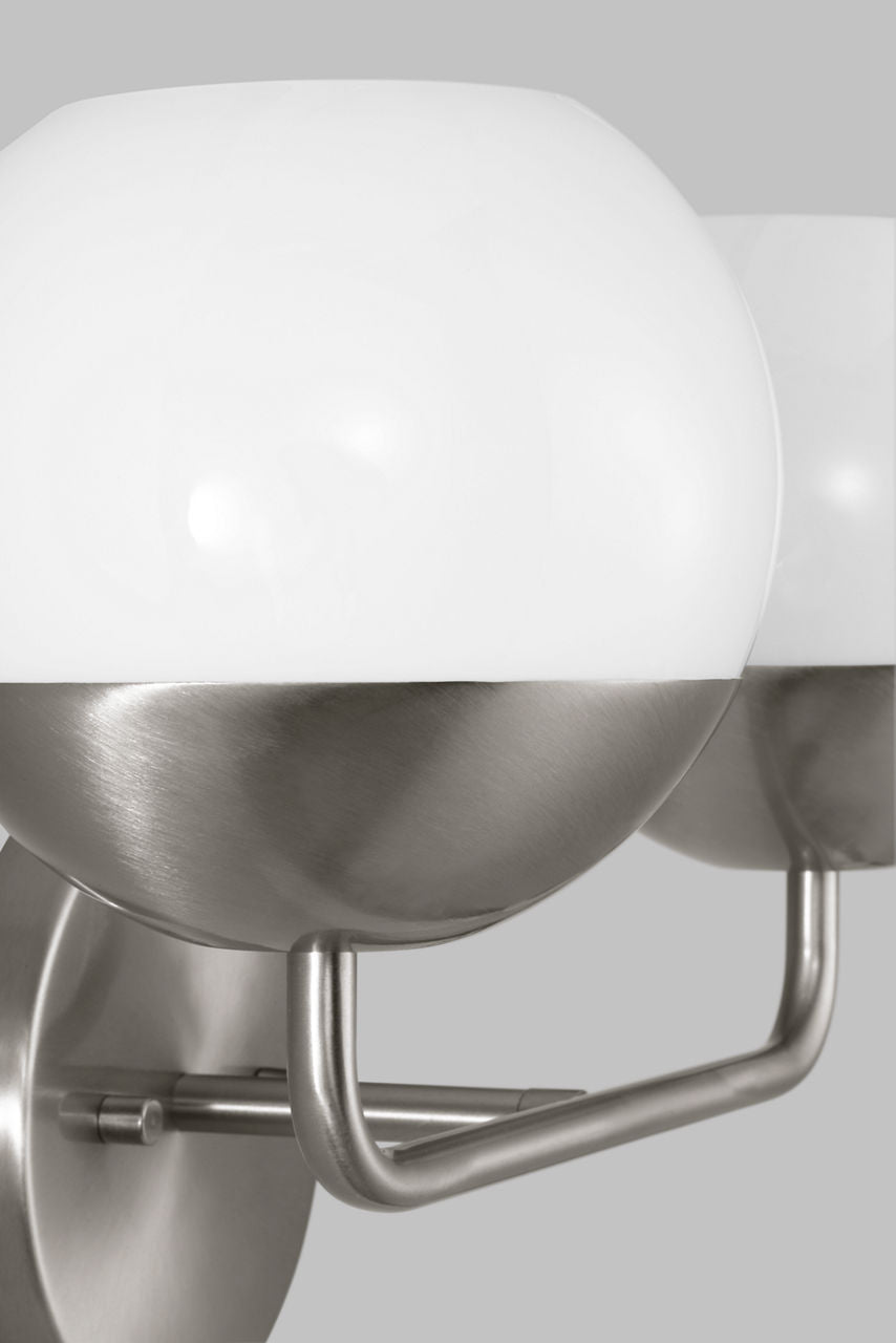 Alvin Two Light Wall / Bath Brushed Nickel