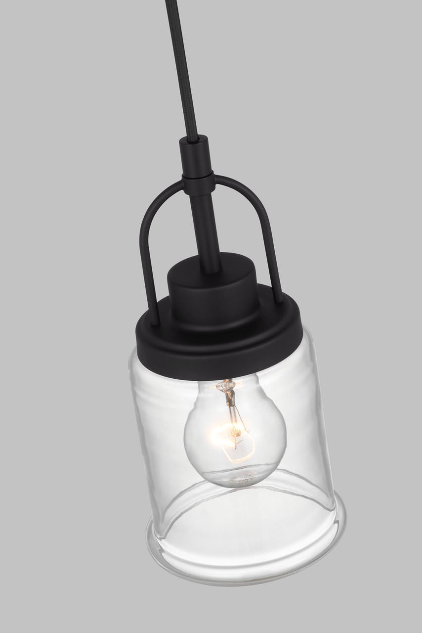 Anders One Light Mini-Pendant Midnight Black