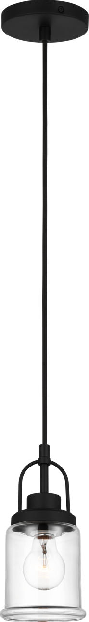Anders One Light Mini-Pendant Midnight Black