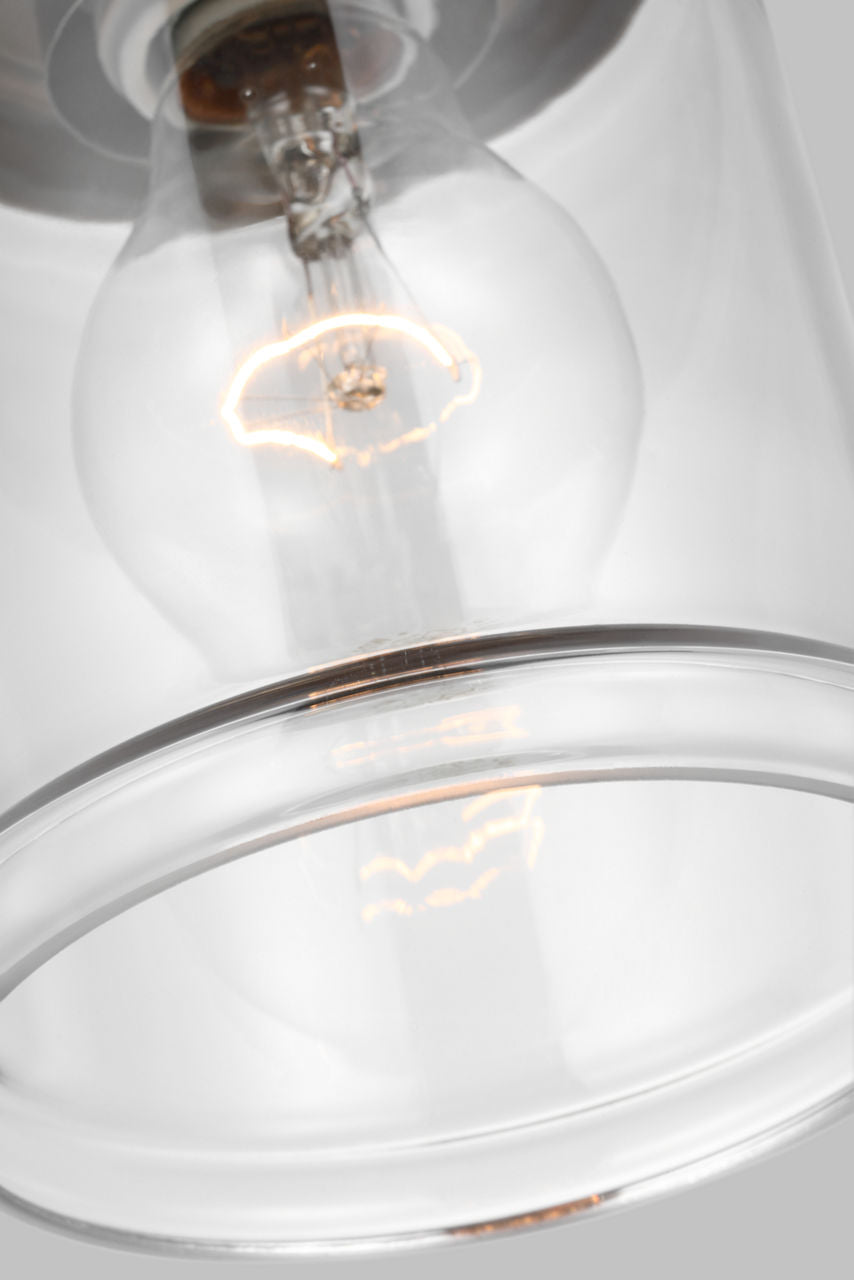 Anders One Light Mini-Pendant Satin Brass Bulbs Inc