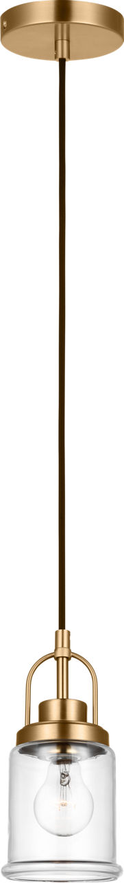 Anders One Light Mini-Pendant Satin Brass