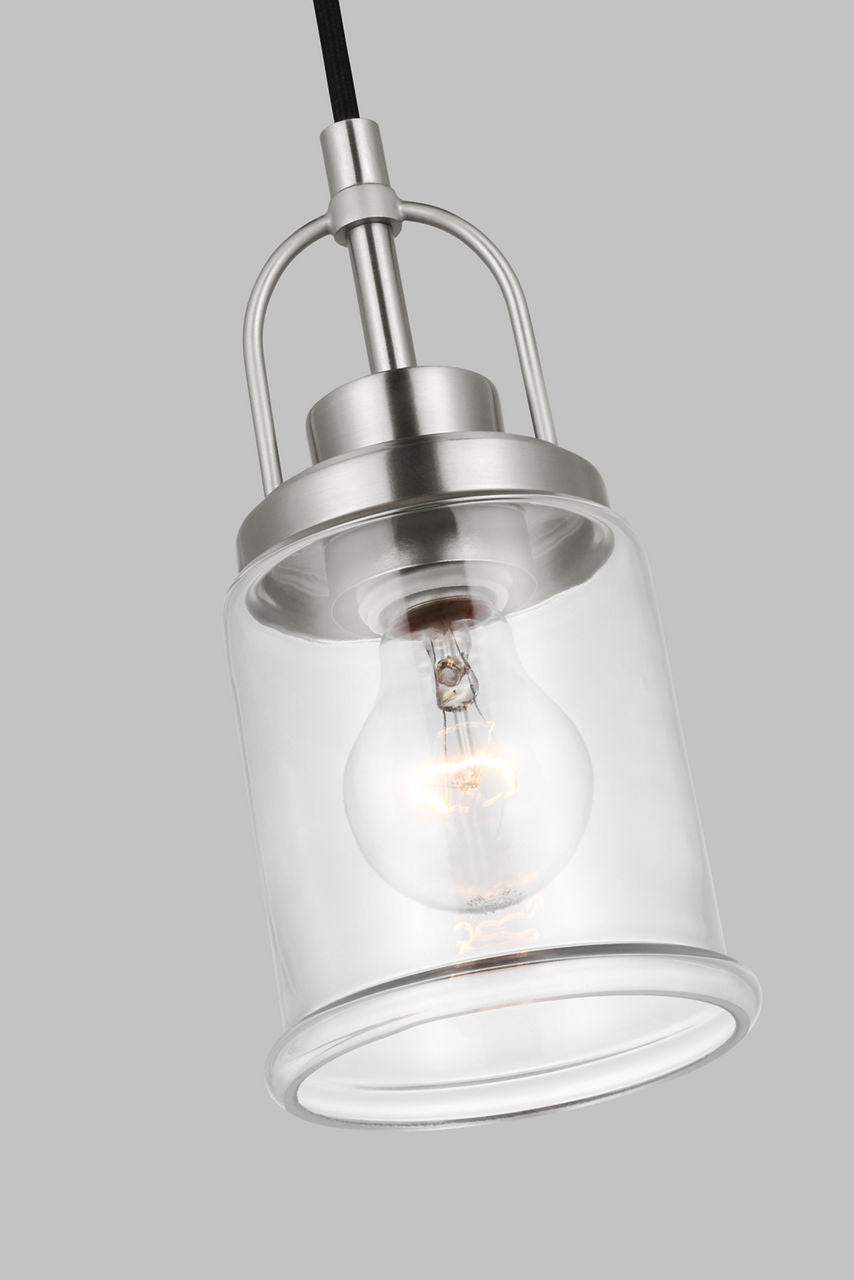 Anders One Light Mini-Pendant Brushed Nickel