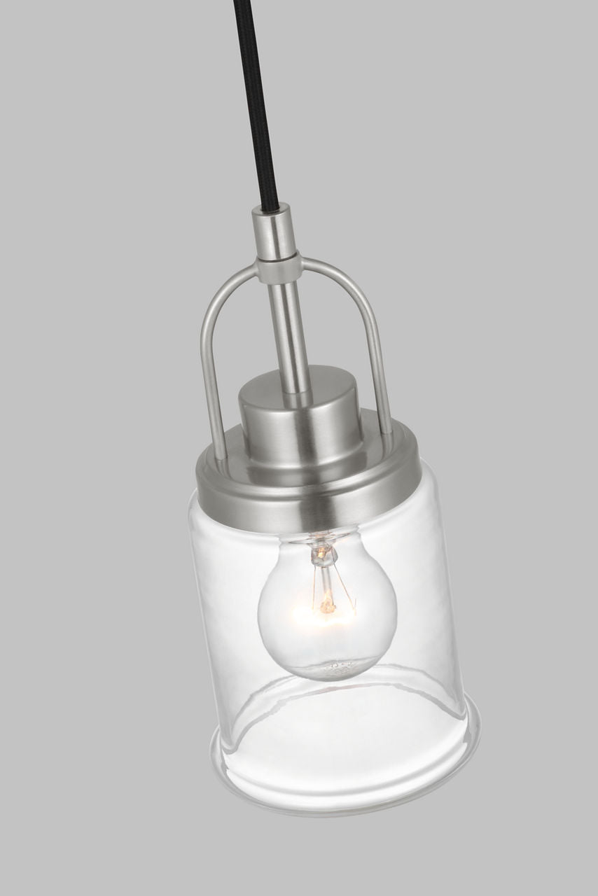 Anders One Light Mini-Pendant Brushed Nickel