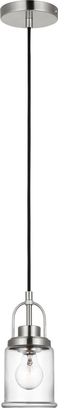 Anders One Light Mini-Pendant Brushed Nickel Bulbs Inc