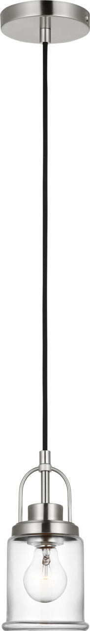 Anders One Light Mini-Pendant Brushed Nickel Bulbs Inc