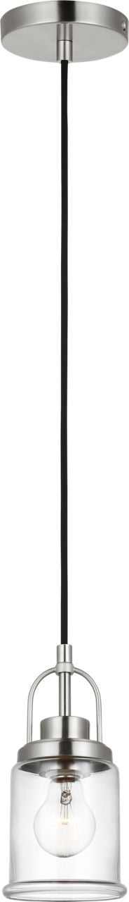 Anders One Light Mini-Pendant Brushed Nickel Bulbs Inc