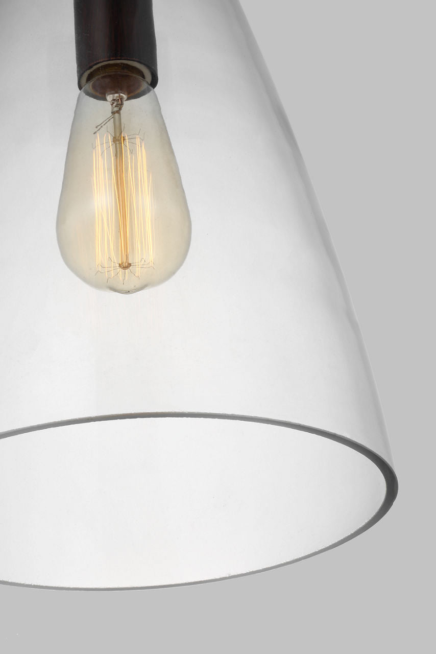 Arilda One Light Pendant | Bronze Bulbs Included