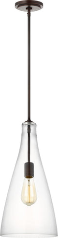 Arilda One Light Pendant | Bronze Bulbs Included