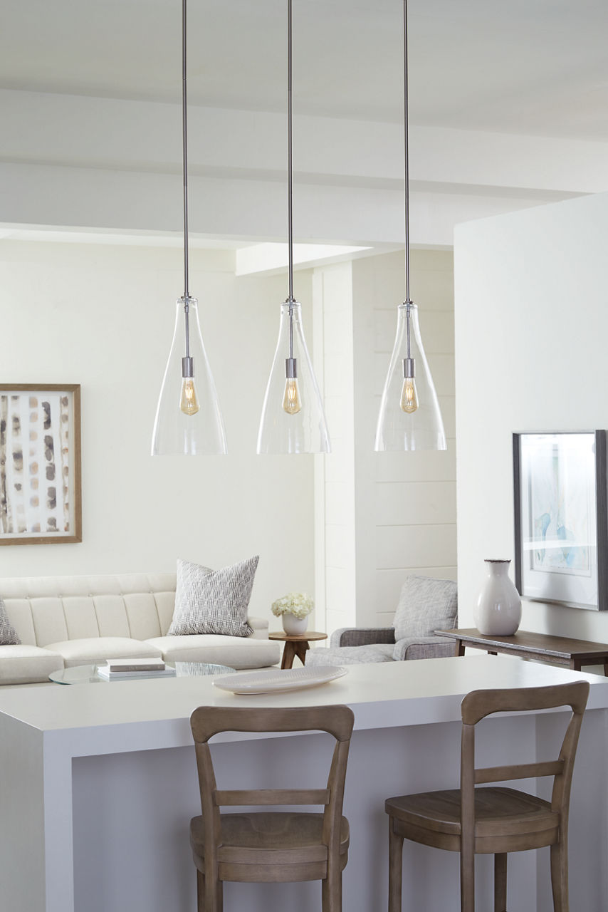 Arilda One Light Pendant | Brushed Nickel