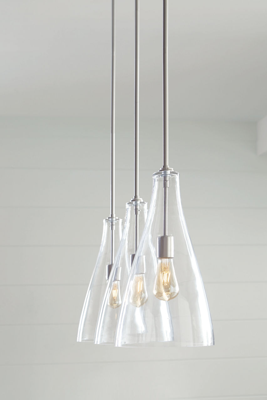Arilda One Light Pendant | Brushed Nickel