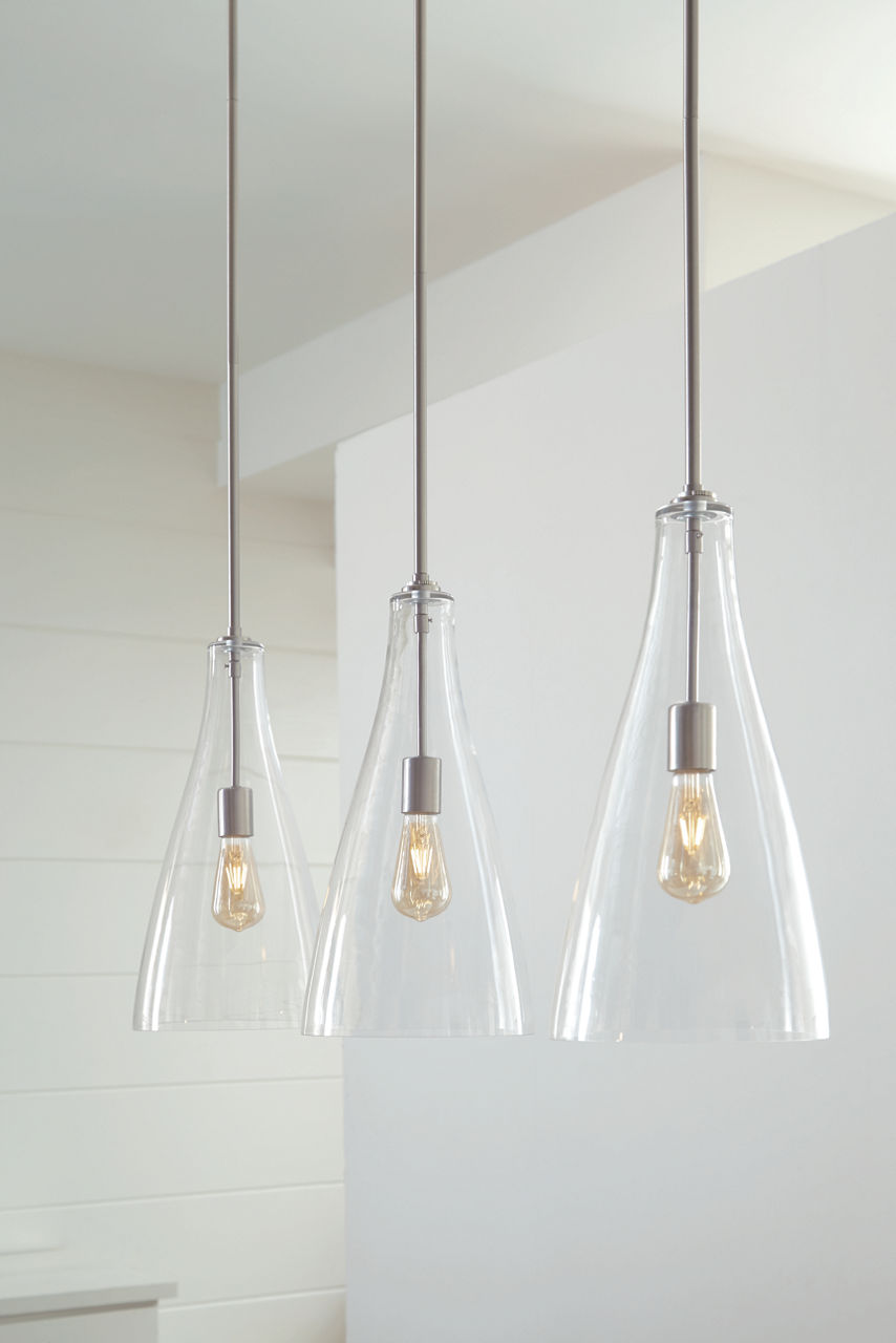Arilda One Light Pendant | Brushed Nickel