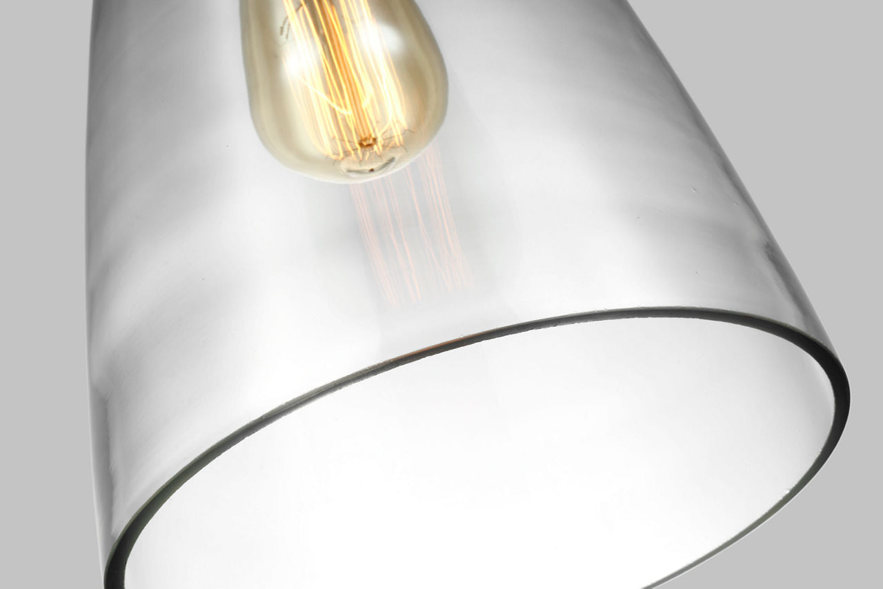 Arilda One Light Pendant | Brushed Nickel